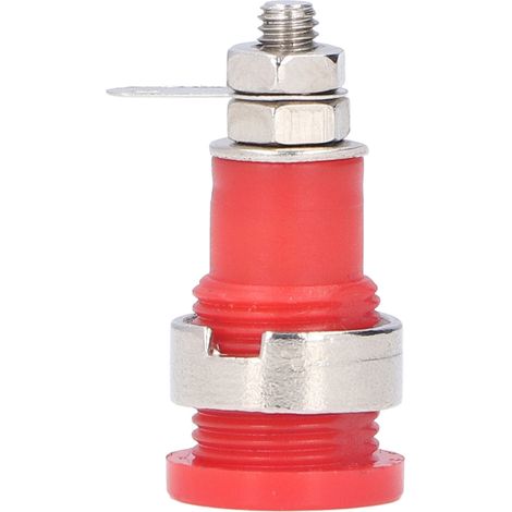 50 Stück Bananenstecker 4 mm, hohe Leistung, langlebiges Material, vielseitig einsetzbares Zubehör für elektrische Prüfungen, rot (1/5)