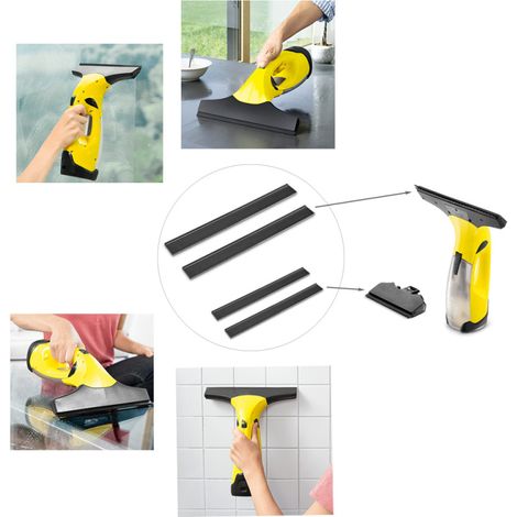 Lames de rechange pour nettoyeur de vitres Kärcher WV2 et WV5 (2 pièces, raclette de 280 mm en caoutchouc)