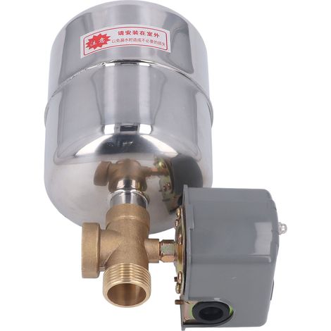 Pompe à Eau Interrupteur de Pression Contrôleur Réservoir Acier Inoxydable Clapet Anti-Retour Cuivre Kit 110V-230V (1/5)