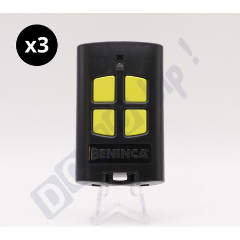 Beninca TO.GO 4 VA – Lot de 3 télécommandes 4 canaux 433,92 MHz pour portail/garage – Double codage ARC/Rolling Code – Compatible ONE.2WO / ONE.2WB / ONE.2WI / ONE.4WB (1/5)