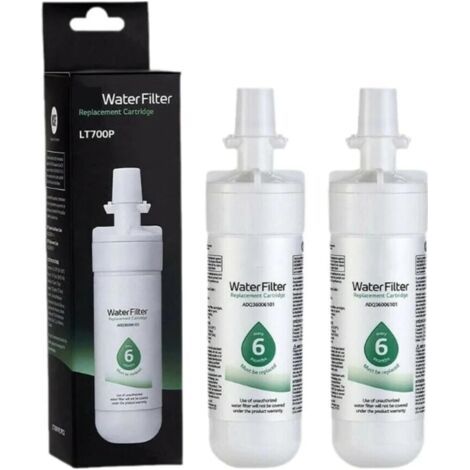 2Paquet Compatible avec LG LT700P Réfrigérateur Filtre À Eau ADQ36006101-S ADQ36006101 ADQ36006113 ADQ75795103 AGF80300702 (1/4)