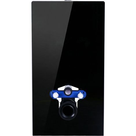 Belvit Schwarzglas Sanitärmodul für Wand-WC / Hänge WC
