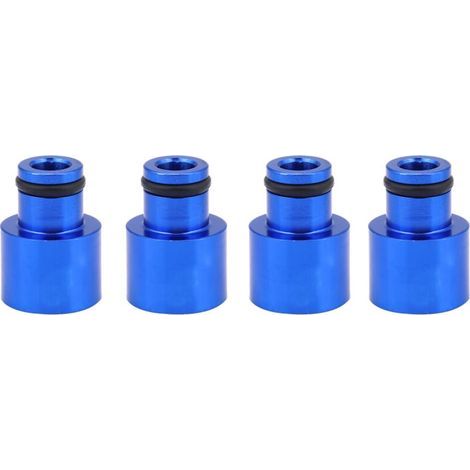 Adaptateurs d'injecteur de carburant bleu, 4 pièces, entretoises externes pour injecteurs RDX pour B16 B18 D16Z D16Y (1/5)