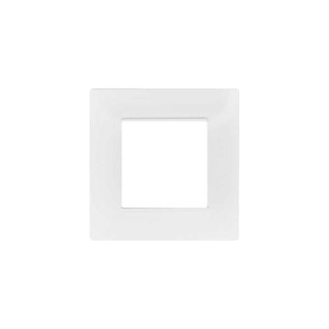 TOT Elettric T2 Placca 502 2 Posti Moduli Bianca Compatibile Vimar Plana M6003-1