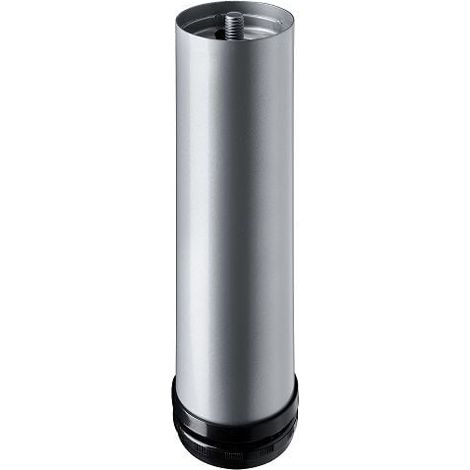 Hettich Möbelfuß 6,0 x 20 - 23 cm Aluminium-Optik - 1 Stück Möbelfuß