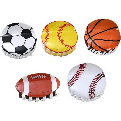 5pcs Imitation Basketball Acrylique Grip Pince, Grande Patte De Cheveux L'arrire De La Tte, Mode Premium High Shark Clip (1/5)