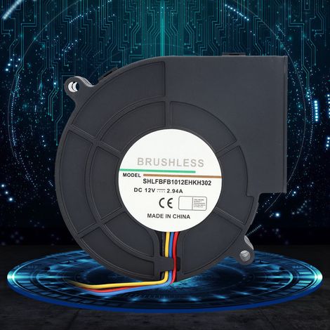 Ventilateur à turbine CC pour pique-nique, camping, chauffage et barbecue, 12 V, 2,94 A (1/5)