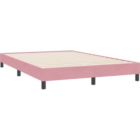 Maison Exclusive - Bettgestell ohne Matratze Rosa 160x220 cm Samt