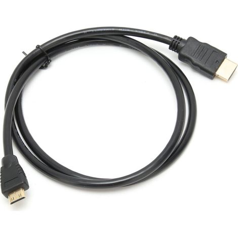 Câble HDMI Type A vers Type C 1 m, câble d'extension haute définition pour HDTV, projecteur, console de jeu (diamètre 5 mm) (1/5)