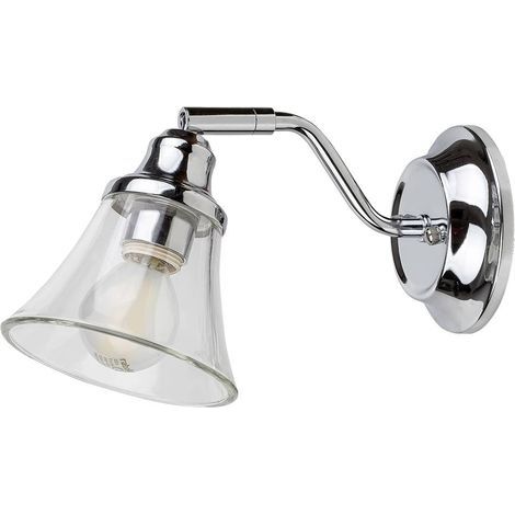 Applique de salle de bain 3207 – abat-jour en verre – culot E14 – IP44 – largeur 110mm – hauteur 130mm – distance du mur 210mm – Rabalux (1/5)