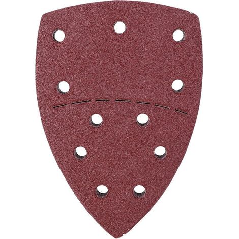 GARRYFIZH Ensemble de 60 papiers de verre pour souris, papiers de verre indépendants pour paume, 140 x 140 x 100 mm, 11 trous, grain 80 (1/5)