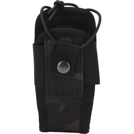 Étui Holster Sacoche Téléphone Pouch Multifonction en Tissu Oxford pour Talkie-Walkie, Couleur Camouflage Scorpion Noir (1/5)