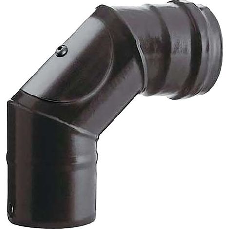 Curva 90° con ispezione, Ø 80 mm, colore nero