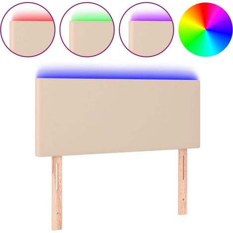 Maison Exclusive - LED Kopfteil Cappuccino-Braun 80x5x78/88 cm Ku