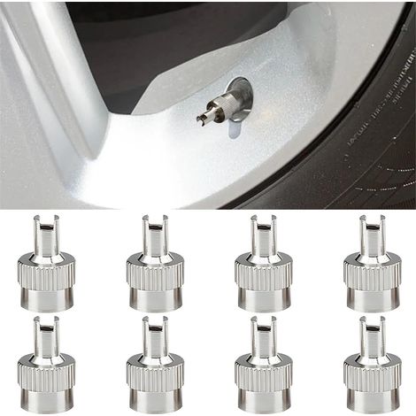 Kit di 8 coperchi valvole scomponibili e tappi metallici con chiave per moto e auto (1/5)