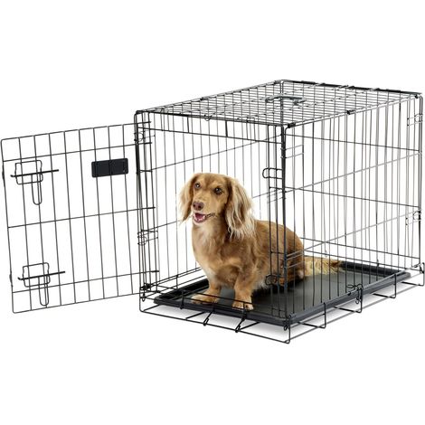 sûr et Compact pour Chien en métal, de Porte Simple Petit (1/5)