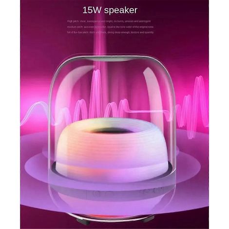 Enceinte Bluetooth sans fil avec caisson de basses LED et son Hi-Fi, B (1/5)