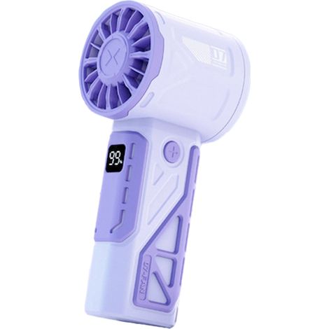 Tragbarer Outdoor-Handventilator für heiße Tage, 100 stufenlos regulierbare Geschwindigkeiten, Sommer-Hochleistungsventilator