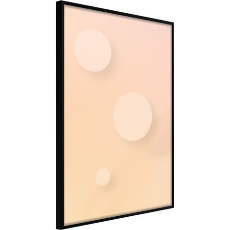 Affiche Murale Encadrée "Pastel Closeness" 40 x 60 cm Noir