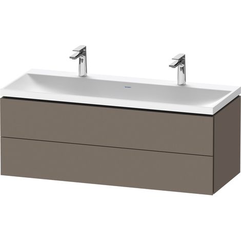 Duravit L-Cube c-shaped Ensemble suspendu, 2 tiroirs, 2 plans de