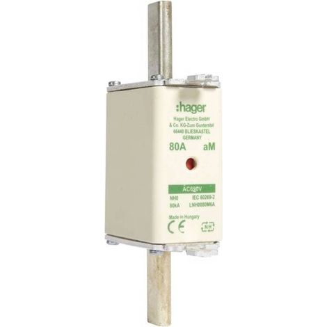 [NEUWERTIG] B-Ware Hager LNH0080M6A NH Sicherung Schmelzsicherung 80A Elektroinstallation 3St (1/2)