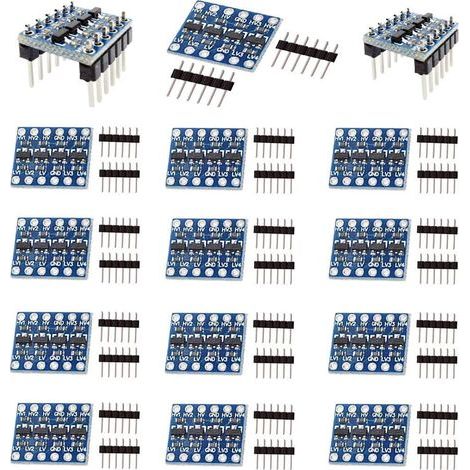 15pcs 4 Canaux IIC I2C Module Convertisseur de Niveau Logique Bidirectionnel 3.3V-5V pour Arduino (1/5)