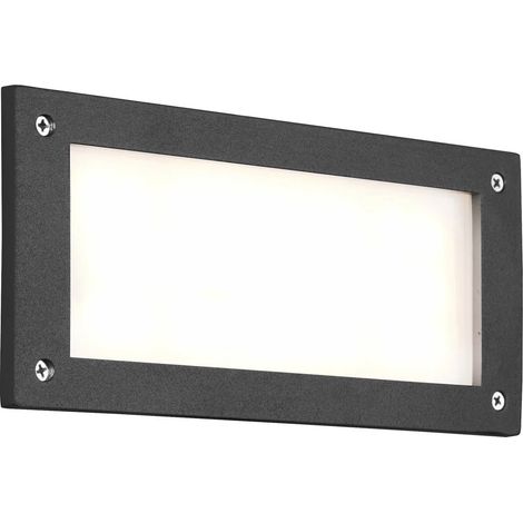 Applique fonte d'aluminium gris anthracite led (1/5)