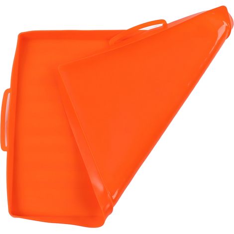 Silikon-Grillmatte, Schutzhülle für Grills, 56 cm (22 Zoll), orangefarbener Griff (1/5)