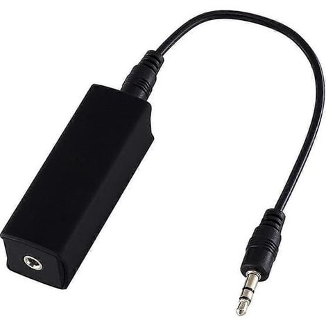 Isolateur de boucle de masse anti-interférences avec câble 3,5 mm, entrée auxiliaire audio stéréo pour voiture (1/5)
