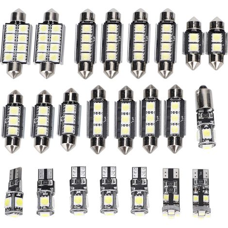 Lot de 23 Ampoules LED T10 6500K 150LM - pour Plafonnier/Lecture de Voiture