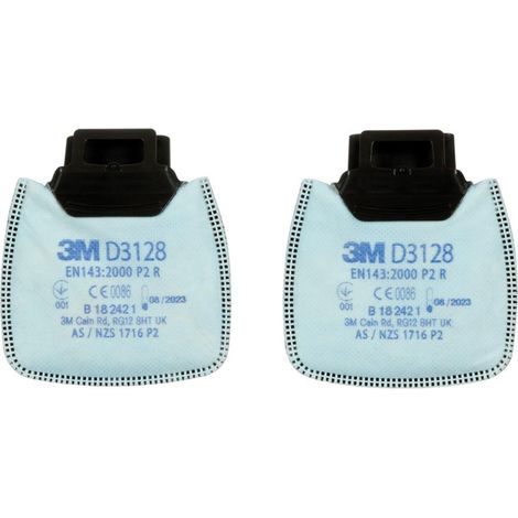 3M Partikelfilter D3128, P2R mit Aktivkohle 2 Stk (1/2)