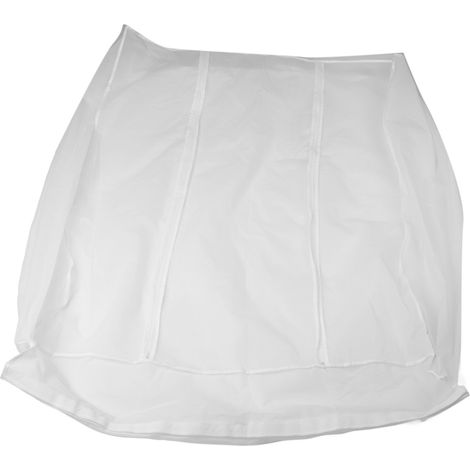 Housse de protection transparente extra large avec fermeture éclair 3D pour vêtements, imperméable et anti-poussière, idéale pour ranger costumes et manteaux (120 x 100 x 50 cm). (1/5)