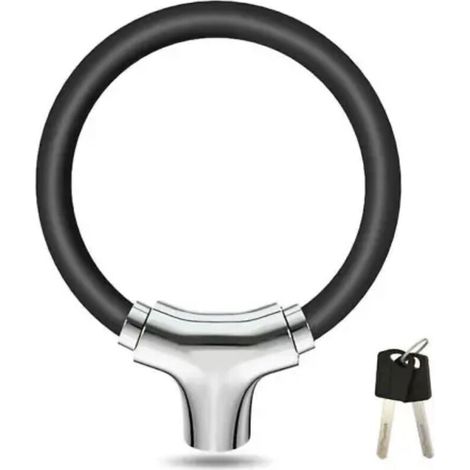 Antivol vélo avec câble en nylon, Antivol vélo avec clé, Antivol trottinette électrique, Très solide (1/5)