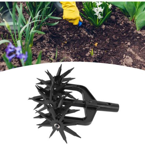 BUNTHAUS Outil de Jardin 2 en 1 pour Aérer et Faire des Sillons dans le Gazon Décompacteur de Sol et Cultivateur à Main pour un Meilleur Drainage et Croissance des Plantes -