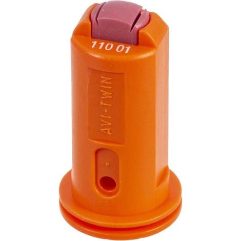 Tobera anti-deriva venturi doble chorro plano AVI TWIN 110掳 01 naranja cer谩mica Albuz ALBUZ AVITWIN11001
