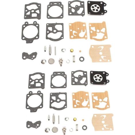 Kit de réparation de membrane de carburateur avec durite de carburant pour Carburateur Walbro K20-WAT WA WT Echo STIHL Homelite Husqvarna Echo Dolmar McCulloch Jonsered(2 Set) (1/5)