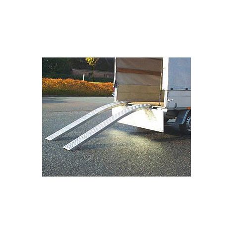 Rampes de Chargement Courbées en Aluminium - 2m - 400 KG (Lot de 2) (1/2)