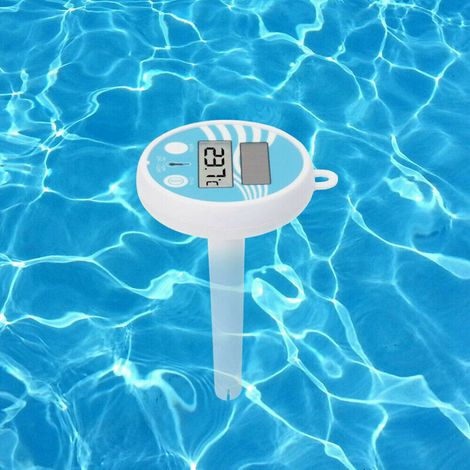 Thermomètre solaire de piscine numérique, thermomètre de piscine flottante, thermomètre de piscine incassable pour piscine intérieure et extérieure, spas (1/4)