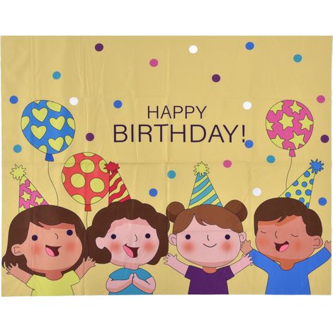 Drapeau de Décoration Murale pour Fête d'Anniversaire - Toile Photo Accessoire (1/5)