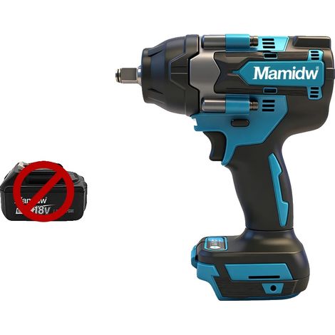 Llave de impacto, alto par, diseño inalámbrico, no requiere batería. (1/2)