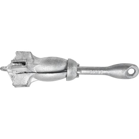 Ancre pliable 4 griffes 1,5kg acier carbone, accessoire bateau kayak canoë, griffe rétractable, argent galvanisé robuste (1/5)