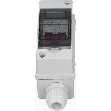 Disjoncteur bipolaire 40 A CC, étanche IP65, pouvoir de coupure de 6 kA, interrupteur sectionneur CC pour système photovoltaïque solaire, 1 000 V (1/4)