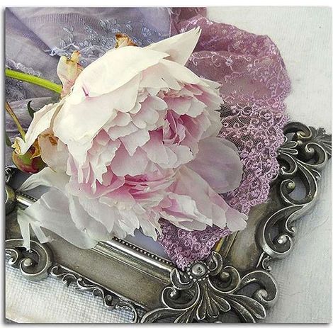 Tableau bois rose déco 1 - 70 x 70 cm (1/3)