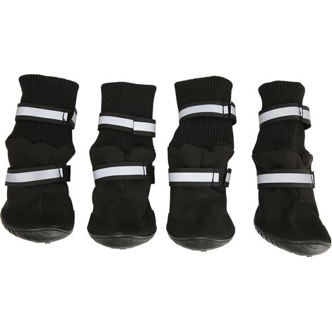 4 bottes pour chien, antidérapantes, réfléchissantes, chaudes et réglables, protection des pattes, pour chiots de petite à grande taille (1/5)