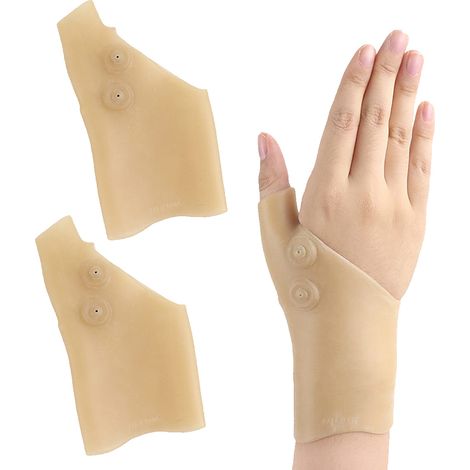 2 pièces Gant de compression, gel, minerai, soutien poignet, arthrite, cuisine jardinage sport (1/5)