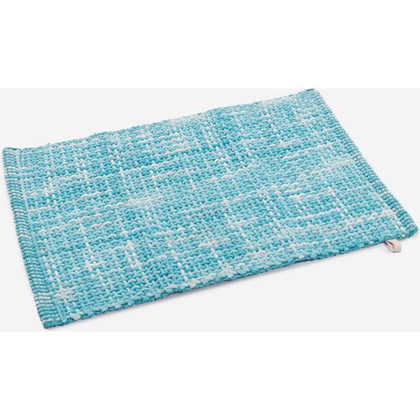 Antirutsch-Badeteppich aus Polyester Sole - Hellblau
