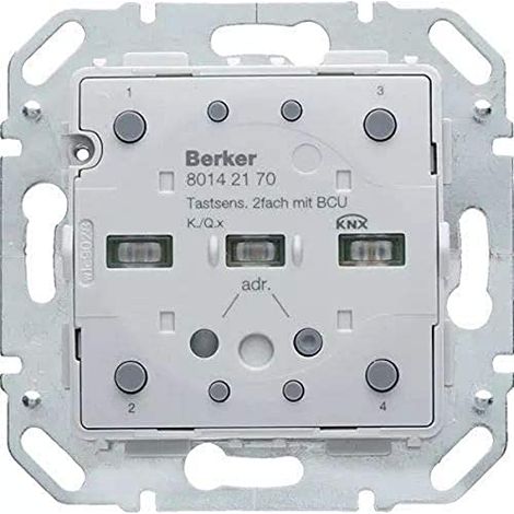 Módulo táctil Berker 2 puntos LED plástico termoplástico