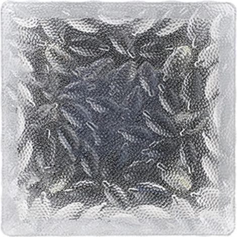 Solarleuchte aus Glasbausteinen, energiesparende LED-Solarleuchte aus ABS-Kunststoff in Eisziegelform für den Garten (blaues Licht) (1/5)