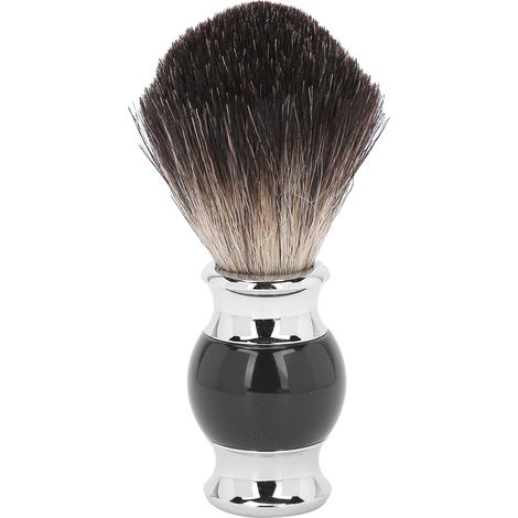 Pinceau à barbe pour rasage, poils doux, nettoyage visage et barbe, blaireau crème à raser homme (1/5)