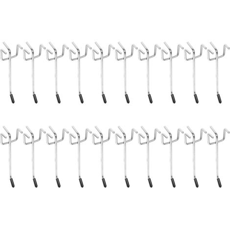 Sets dreibeiniger Eisenhaken für 2 5 cm Lochplatten mit (1/5)
